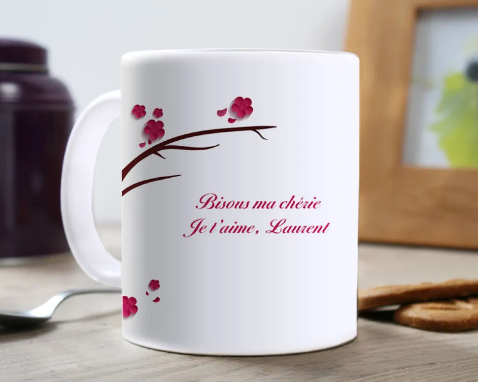 Mug personnalisé message - Printemps