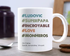 Mug personnalisé message - Hashtag