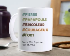 Mug personnalisé message - Hashtag