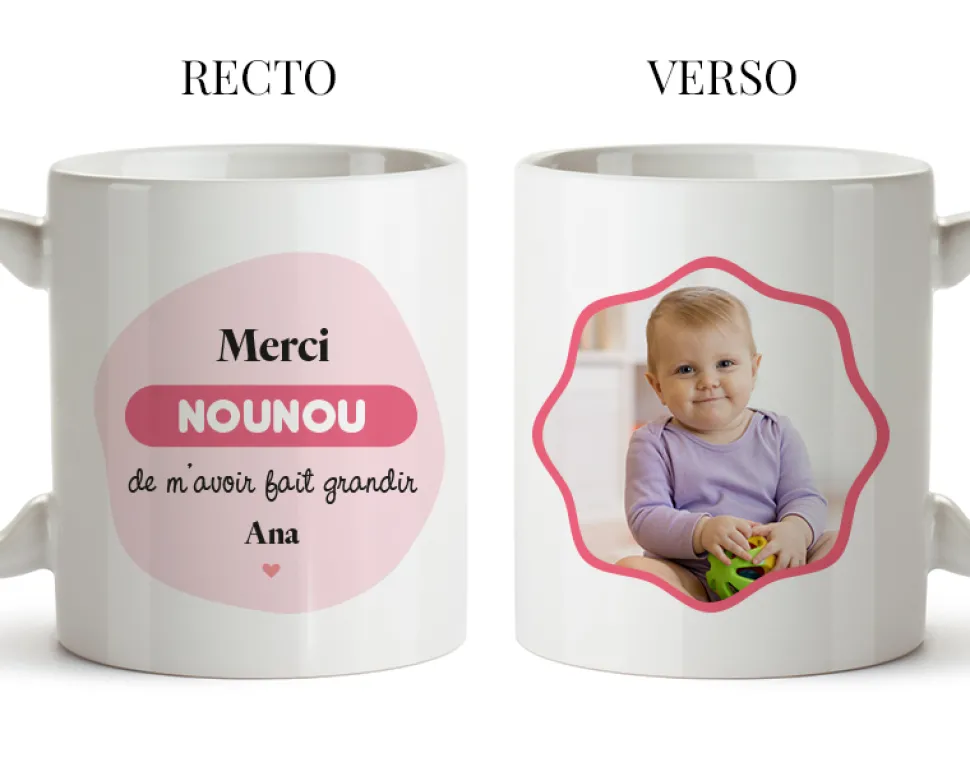 Mug personnalisé nounou - Photo