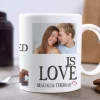 Mug personnalisé photo - Message d'amour