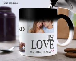 Mug personnalisé photo - Message d'amour
