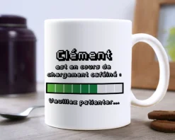 Mug personnalisé prénom - Chargement caféiné