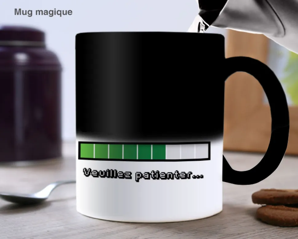 Mug personnalisé prénom - Chargement caféiné