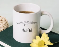 Mug personnalisé prénom - Collègue Préféré