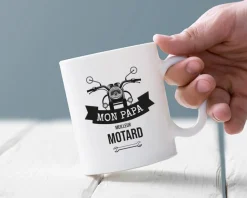 Mug personnalisé prénom - Motard