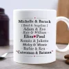Mug personnalisé prénoms - Couples Célèbres