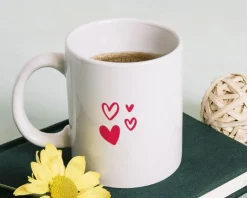 Mug personnalisé prénoms couple - Coeur