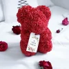 Ours en roses avec carte personnalisée - Message