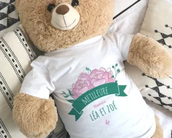 Ours Géant Personnalisable - Collection Maman Fleurie