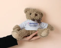 Ourson en peluche personnalisable - Félicitations