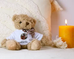 Ourson en peluche personnalisable - Photo et message