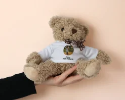 Ourson en peluche personnalisable - Photo et message