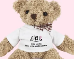 Ourson en peluche personnalisable - Remerciements