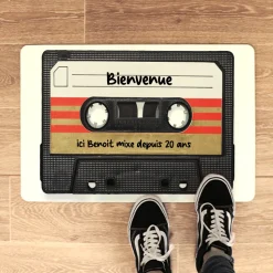 Paillasson personnalisé - Retro K7 audio