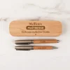 Parure de stylos personnalisés - Merci Maitresse