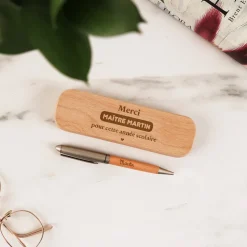 Parure de stylos personnalisés - Merci Maitresse