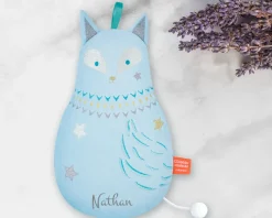 Peluche Musicale Brodée Personnalisable - Renard bleu