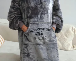 Plaid à capuche personnalisé - Panda