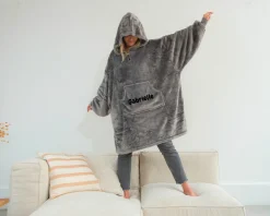 Plaid à capuche personnalisé - Prénom