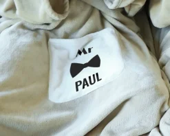 Plaid à manches personnalisé pour deux personnes - Mr & Mrs