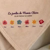 Plaid personnalisé - Famille fleurs