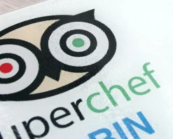 Planche à découper en verre personnalisée - Super Chef