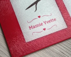 Planche à découper en verre personnalisée - Printemps
