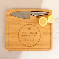 Planche à découper personnalisée - Chef étoilé