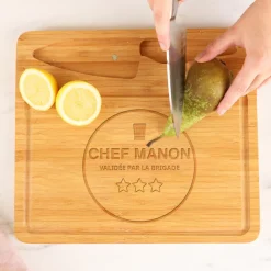 Planche à découper personnalisée - Chef étoilé
