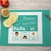 Planche à découper personnalisée papa - Family Circus