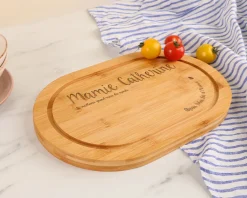 Planche à découper personnalisée en bois - Prénom et Message