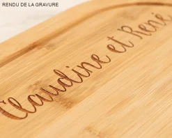 Planche à découper personnalisée avec couteau - Prénom