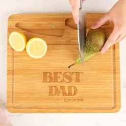 Planche à découper personnalisée avec couteau - Cool Dads Club