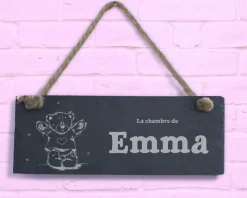 Plaque de porte enfant - Teddy Bear Happy