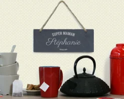 Plaque de porte personnalisée - Vintage Maman