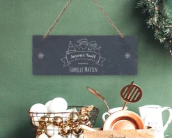 Plaque de porte personnalisée - Joyeux Noël