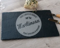 Plateau à Fromage en Ardoise Gravé