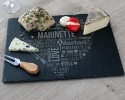 Plateau ardoise Mots d'Amour
