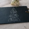 Plateau en Ardoise personnalisé - Collection Sapin Famille