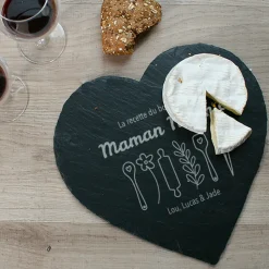 Plateau en ardoise personnalisé - Recette du Bonheur