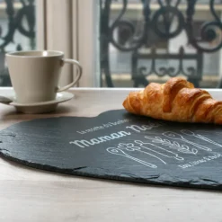 Plateau en ardoise personnalisé - Recette du Bonheur
