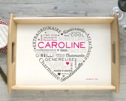 Plateau petits mots pour Maman