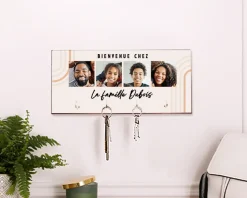 Porte clés mural personnalisé - Photos