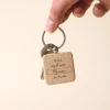 Porte-clés en bois personnalisé - Meilleure du Monde