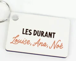 Porte-clés personnalisé - Message