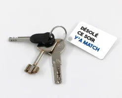 Porte-clés personnalisé - Message Football
