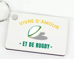 Porte-clés personnalisé - Passion Rugby