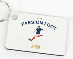 Porte-clés personnalisé - Passion Football