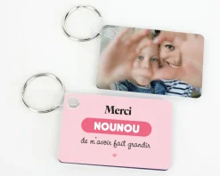 Porte-clés personnalisé photo - Nounou